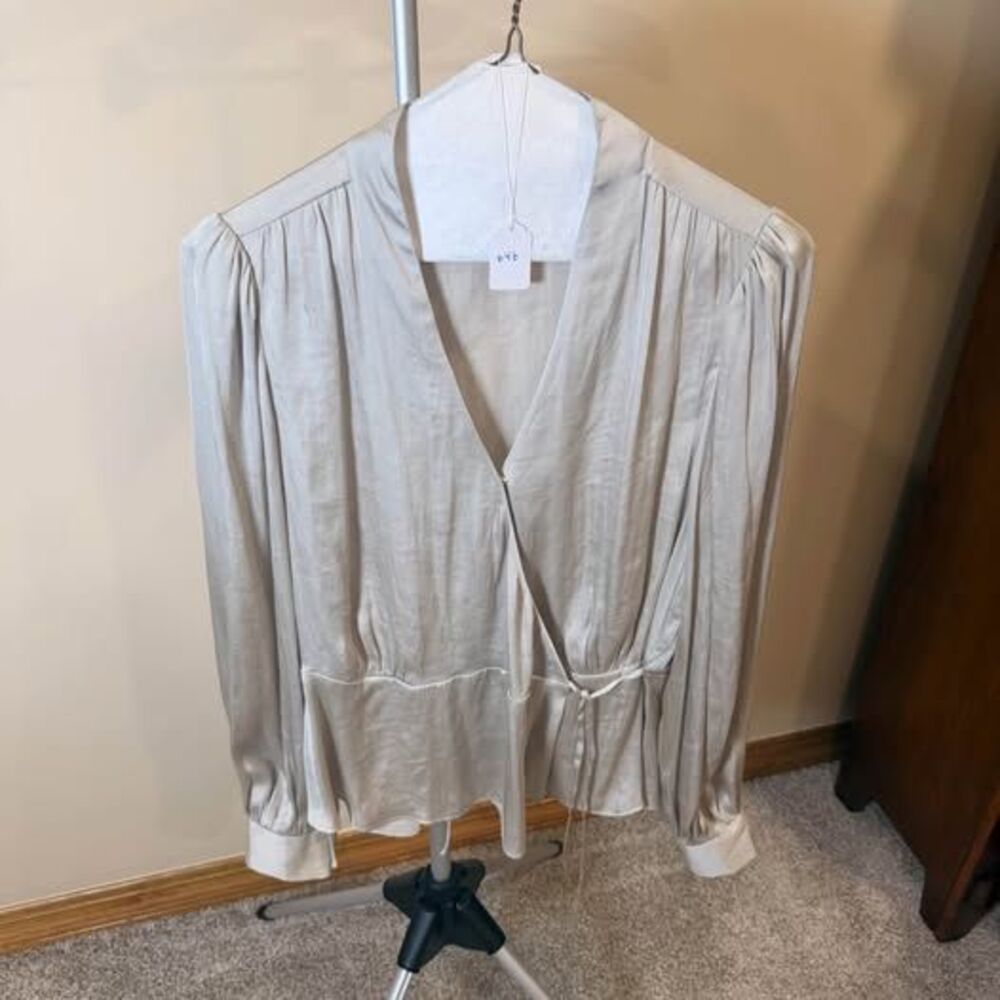 Banana Republic Wrap Blouse, Size Medium